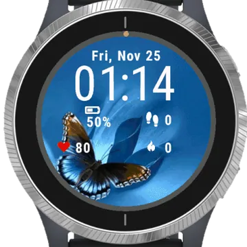 Awesome Butterfly Garmin watch face preview