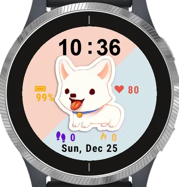 Baby Corgi Garmin watch face preview
