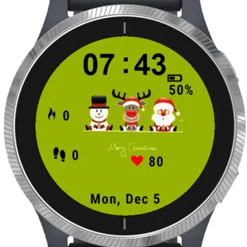 Baby Family Christmas Garmin watch face preview