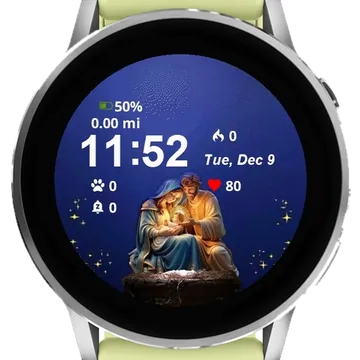 Baby Jesus Star Garmin watch face preview