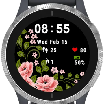 Background Flower Garmin watch face preview