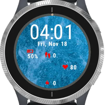 Background Ice Garmin watch face preview