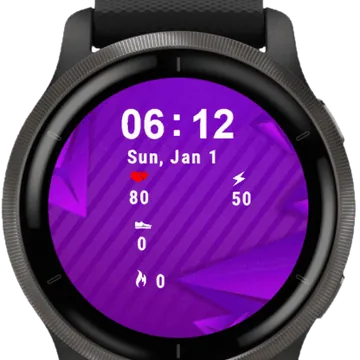 Background Pink Garmin watch face preview