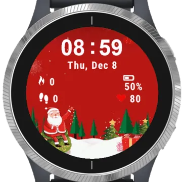 Background Winter Garmin watch face preview