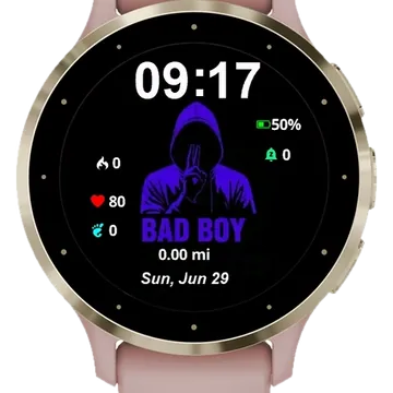Bad Boy Garmin watch face preview