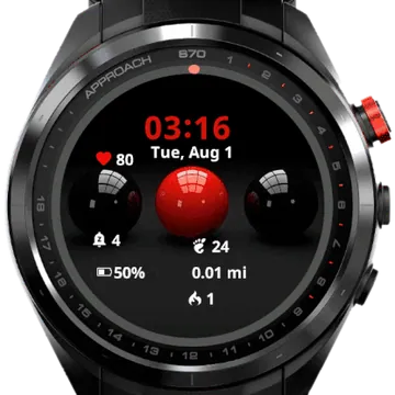 Balls Garmin watch face preview
