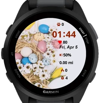 Basket Eggs Garmin watch face preview
