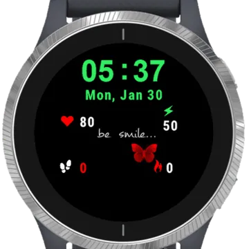 Be Smile Garmin watch face preview