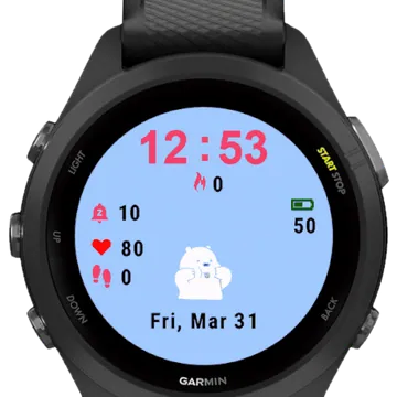Bear Bufly Garmin watch face preview