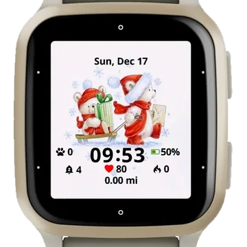Bear Winter Garmin watch face preview