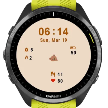 Bear Garmin watch face preview