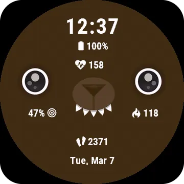 Bearface Garmin watch face preview