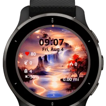 Beautiful Dream Garmin watch face preview