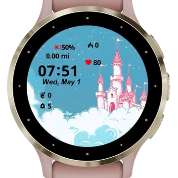 Beautiful Dreamy Night Sky Garmin watch face preview