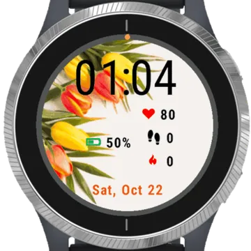 Beautiful Flower Concept Garmin watch face preview