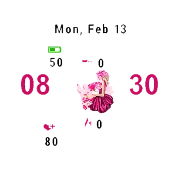 Beautiful Girl Garmin watch face preview