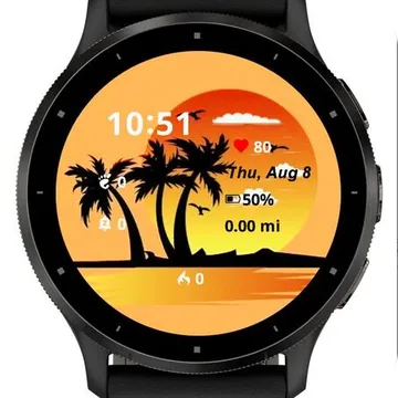 Beautiful Holiday Garmin watch face preview