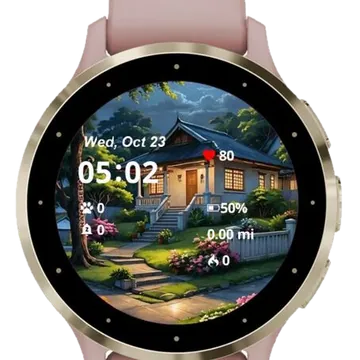 Beautiful House Garmin watch face preview