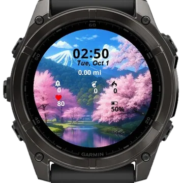 Beautiful Japan View Garmin watch face preview
