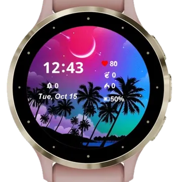 Beautiful Landscape Garmin watch face preview