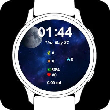 Beautiful Night Garmin watch face preview