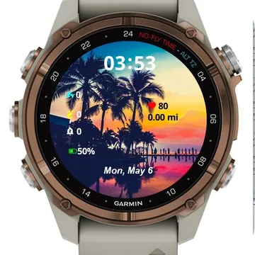 Beautiful Sky Landscape Garmin watch face preview