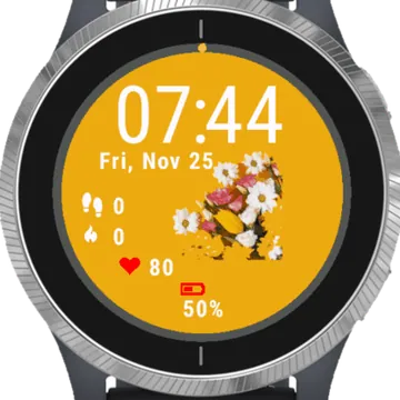 Beautiful Spring Flowers Garmin watch face preview