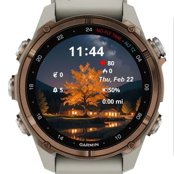 Beautiful Tree Garmin watch face preview