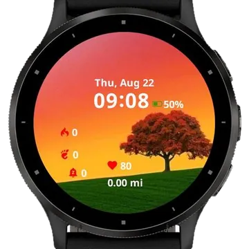 Beautiful Tree Garmin watch face preview