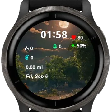 Beauty of Nature Landscape Garmin watch face preview