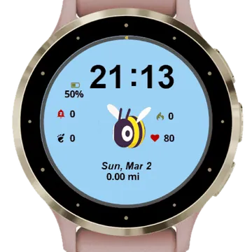 Bee Animation Garmin watch face preview