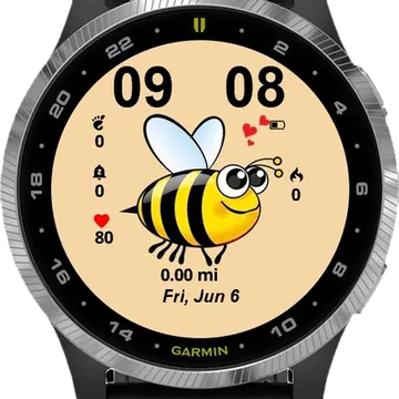 Bee Garmin watch face preview