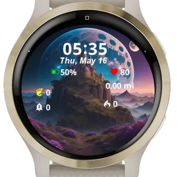 Big Castle Garmin watch face preview