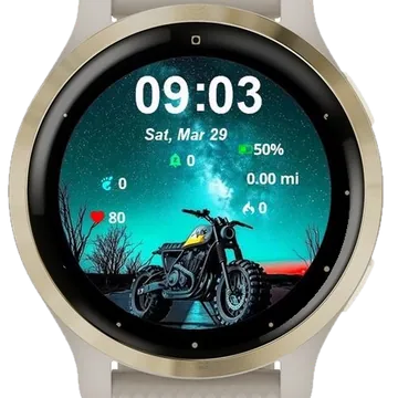 Bike Garmin watch face preview