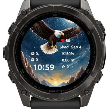 Bird Fly Garmin watch face preview