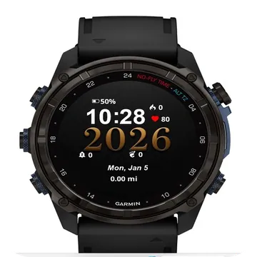 Black Gold 2026 Garmin watch face preview