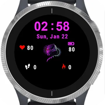 Black Panther Garmin watch face preview