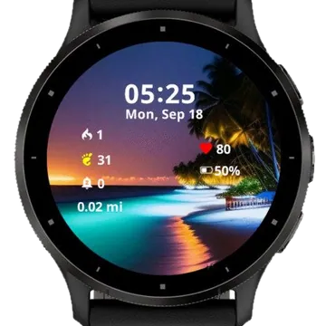 Black Sea Garmin watch face preview