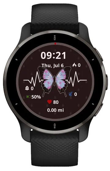 Blink Butterfly Garmin watch face preview