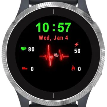 Blink Heart Garmin watch face preview