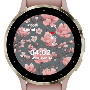 Blossoming Tranquility Garmin watch face preview