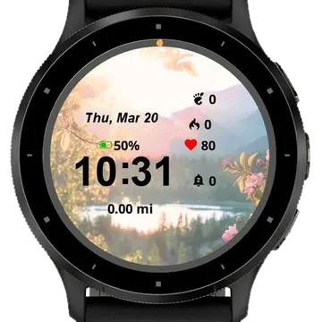 Blossoms Spring Garmin watch face preview