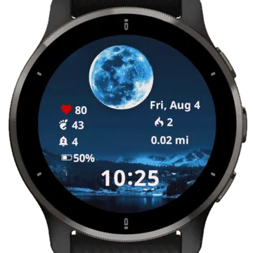 Blue Moon Garmin watch face preview