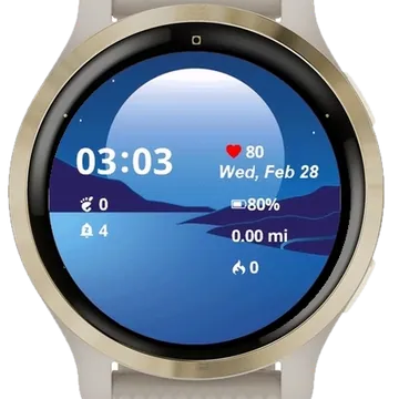 Blue Moon Garmin watch face preview