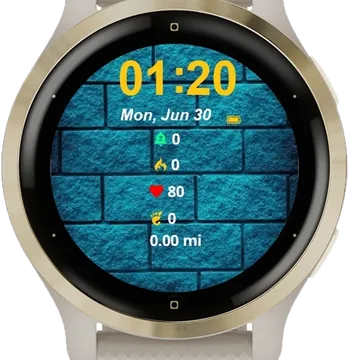 Blue Wall Garmin watch face preview