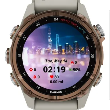 Blurred City Garmin watch face preview