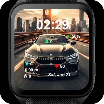 BMW M8 Garmin watch face preview