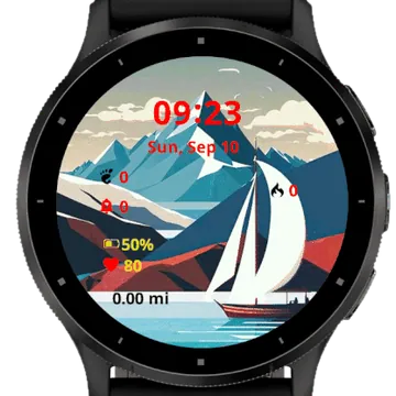 Boat Garmin watch face preview