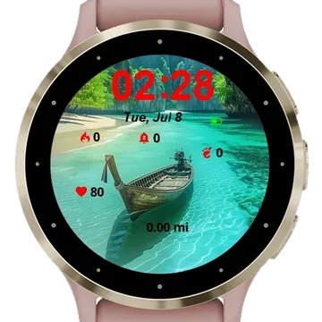 Boat Garmin watch face preview