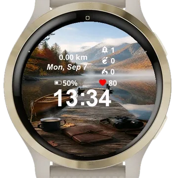 Boat Dock Book Garmin watch face preview